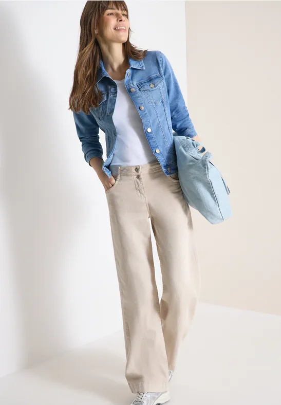 Klassische Stretch-Jeansjacke