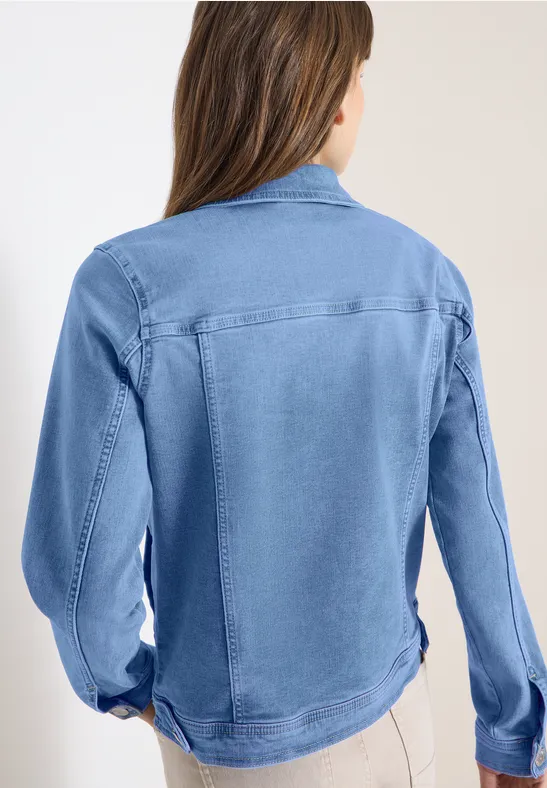 Klassische Stretch-Jeansjacke