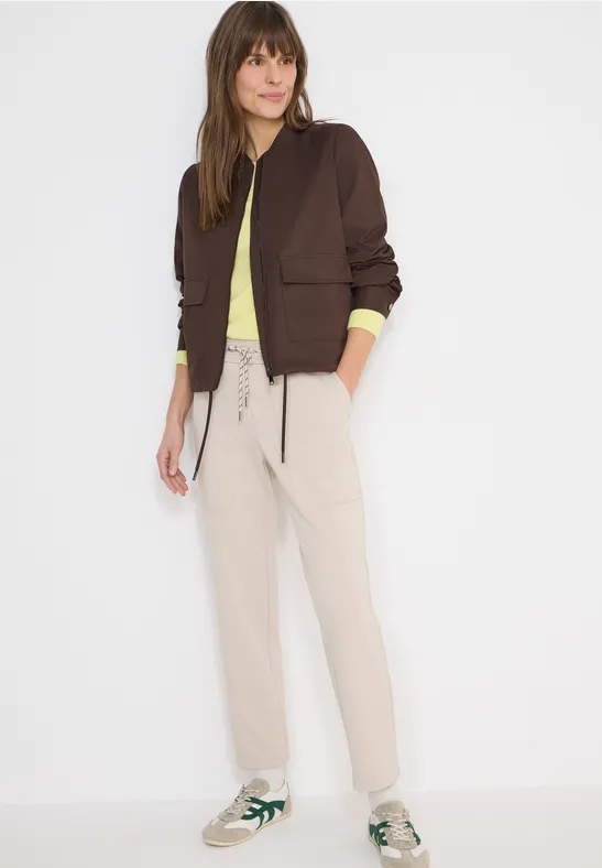 Sportive Kurzjacke aus Baumwollmix