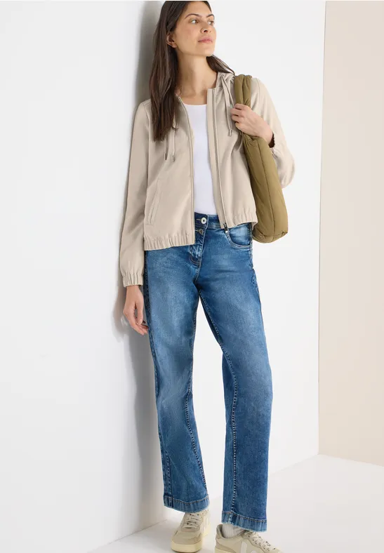 Hoodie-Jacke aus feinem Cord