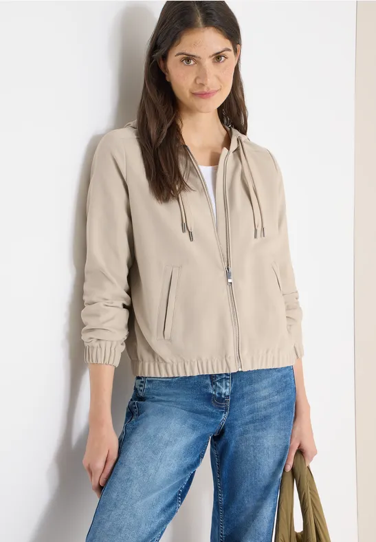 Hoodie-Jacke aus feinem Cord