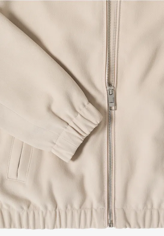 Hoodie-Jacke aus feinem Cord