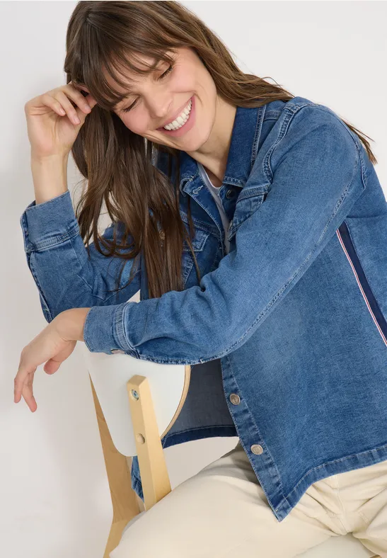 Lässiges Denim-Overshirt mit Taschen