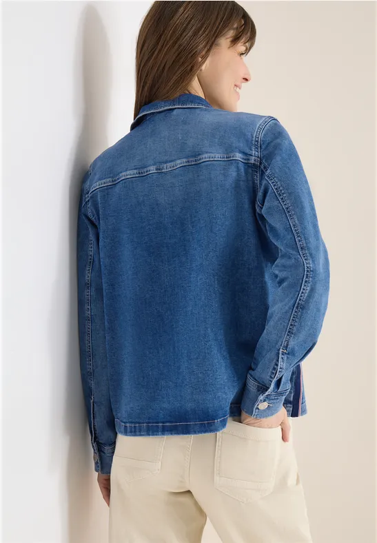 Lässiges Denim-Overshirt mit Taschen
