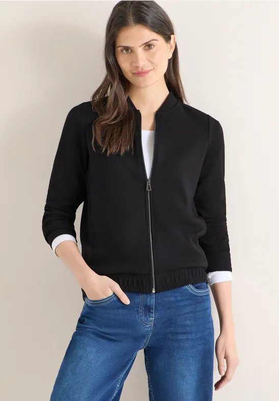 Leichte Bomberjacke mit Cupro-Touch