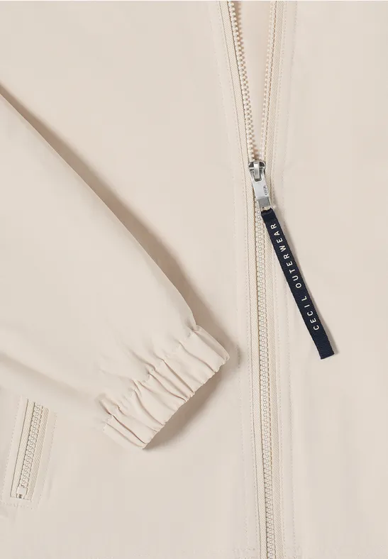 Sportive Kapuzenjacke aus Baumwollmix