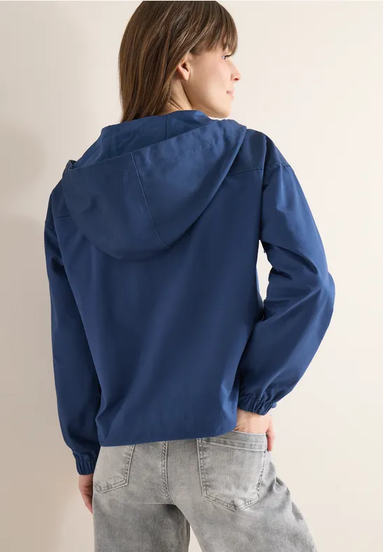 Sportive Kapuzenjacke aus Baumwollmix