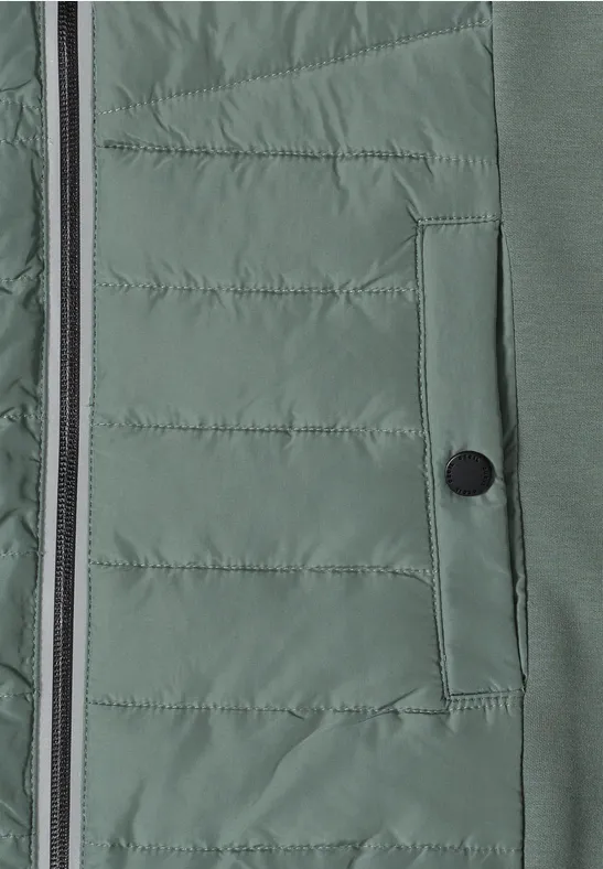 Gesteppte Kapuzen-Softshell-Weste