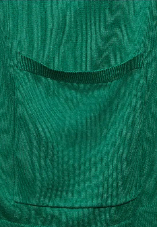 Langer offener Feinstrick-Cardigan