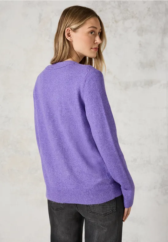 Weicher Cardigan mit V-Ausschnitt