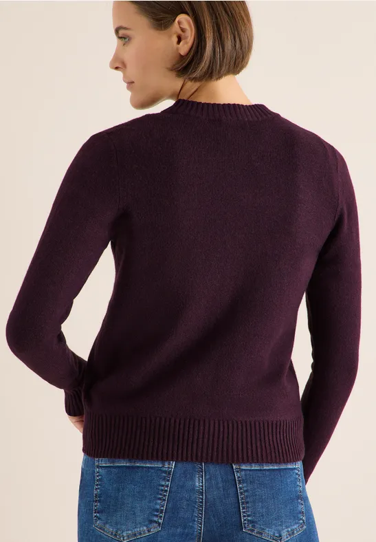 Strickjacke mit Reißverschluss im Bomber-Stil