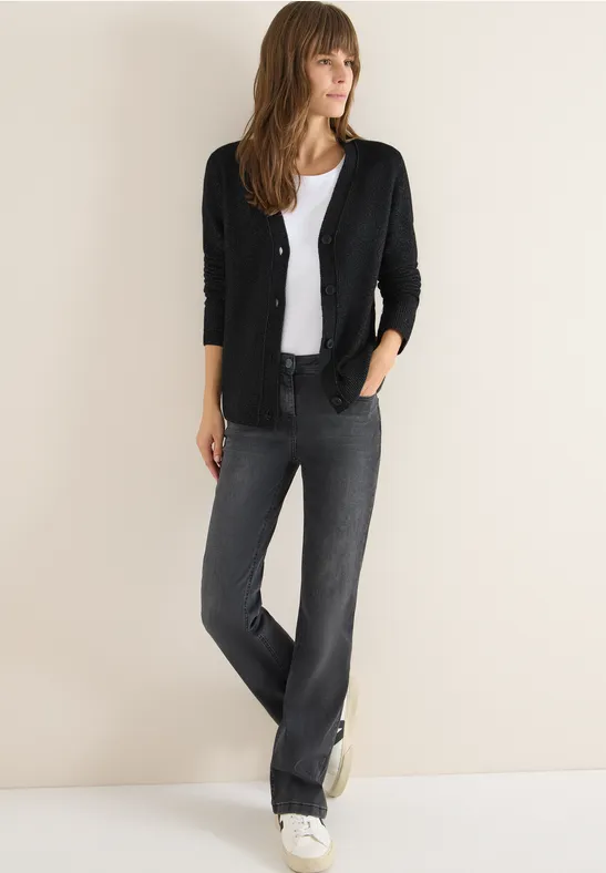 Klassischer Cardigan mit V-Ausschnitt