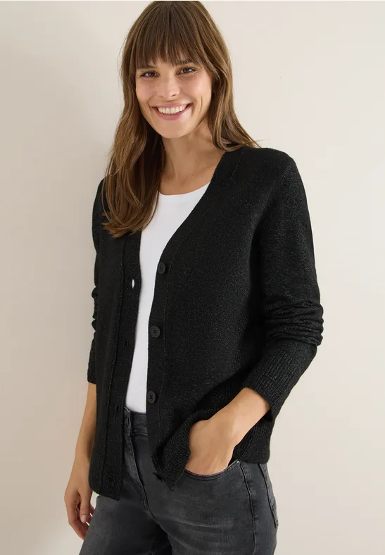 Klassischer Cardigan mit V-Ausschnitt
