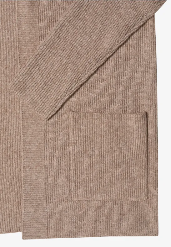 Strukturierter Cardigan mit offener Front