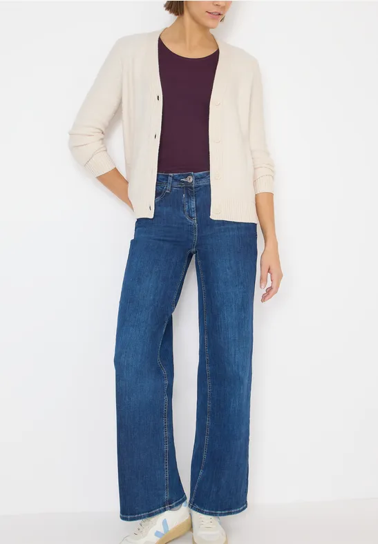 Strukturierter Bouclé-Strick-Cardigan