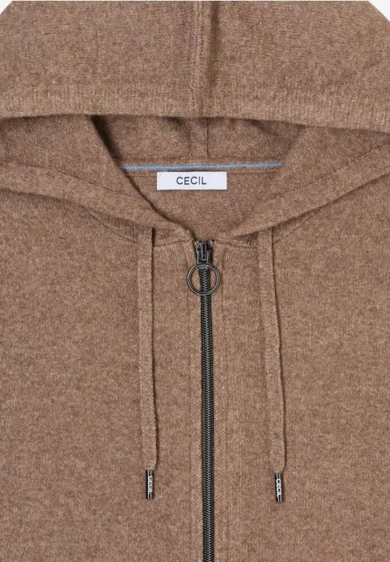 Gemütlicher Strick-Cardigan mit Kapuze