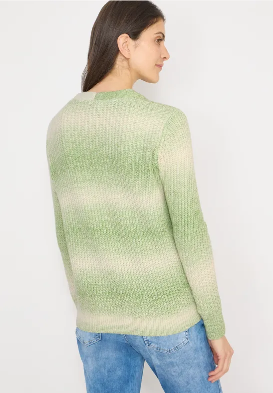 Space-Dye-Cardigan mit V-Ausschnitt