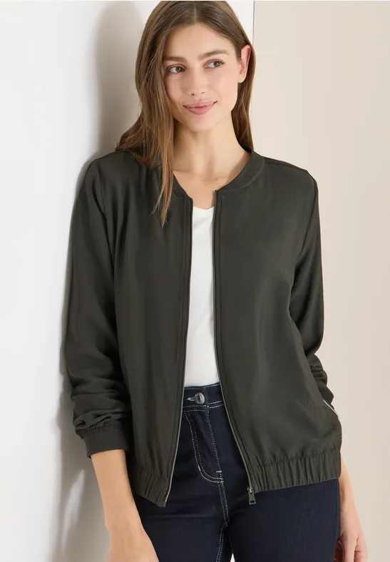 Sportiver Sweatblouson mit Reißverschluss