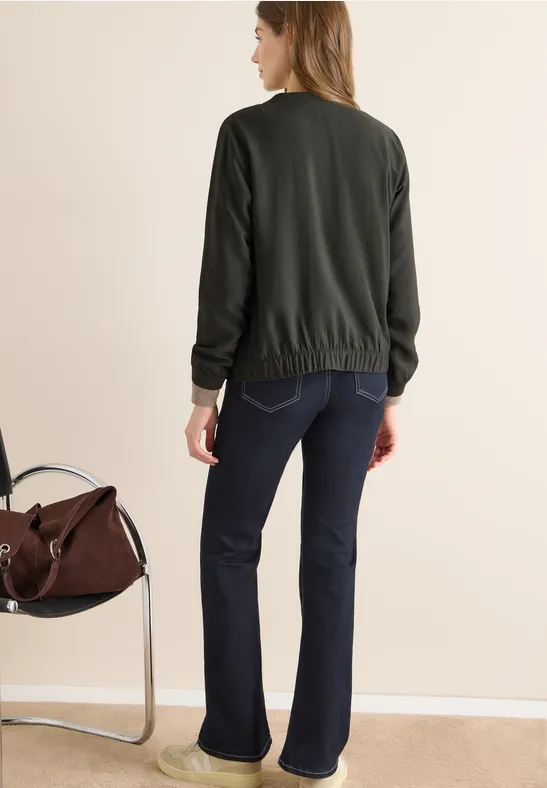 Sportiver Sweatblouson mit Reißverschluss