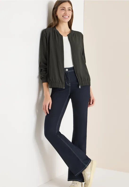 Sportiver Sweatblouson mit Reißverschluss