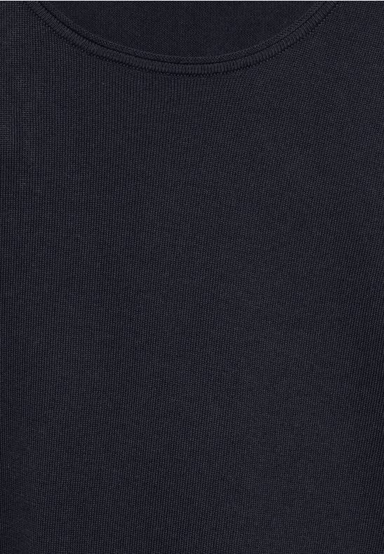 Feinstrickpullover mit Rundhalsausschnitt