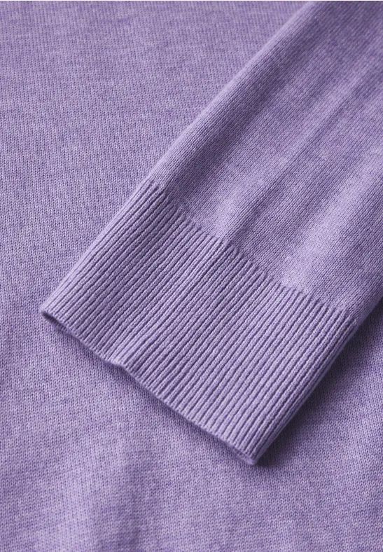 Weicher Baumwollmix Feinstrickpullover