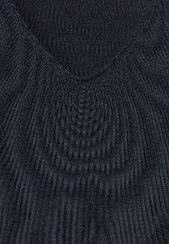 Feinstrickpullover mit V-Ausschnitt