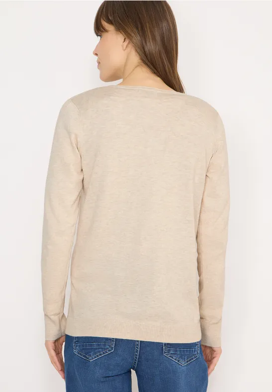 Feinstrick-Pullover mit Rundhalsausschnitt