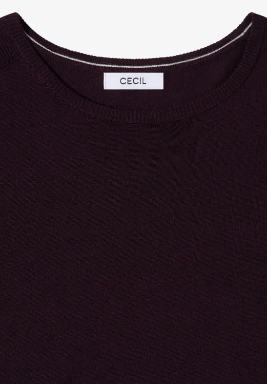 Weicher Pullover mit V-Ausschnitt