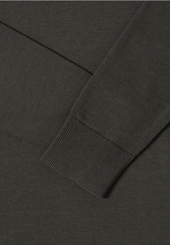 Essenzieller Strickpullover mit V-Ausschnitt