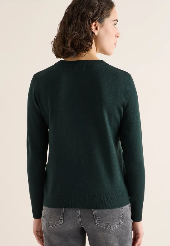 Kuscheliger Pullover mit V-Ausschnitt
