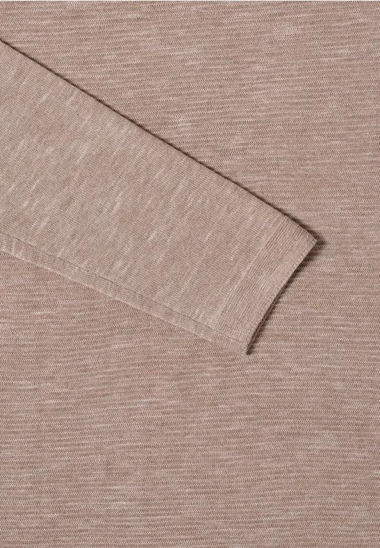 Strukturierter Rundhals-Strickpullover