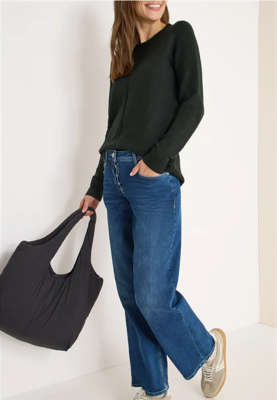 Kuscheliger Pullover mit Strukturdetails