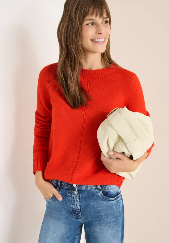 Kuscheliger Strickpullover mit Rundhalsausschnitt