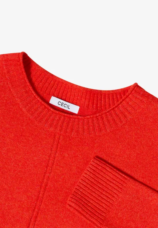 Kuscheliger Strickpullover mit Rundhalsausschnitt