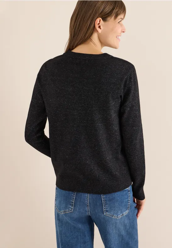 Kuscheliger Strickpullover mit Rundhalsausschnitt
