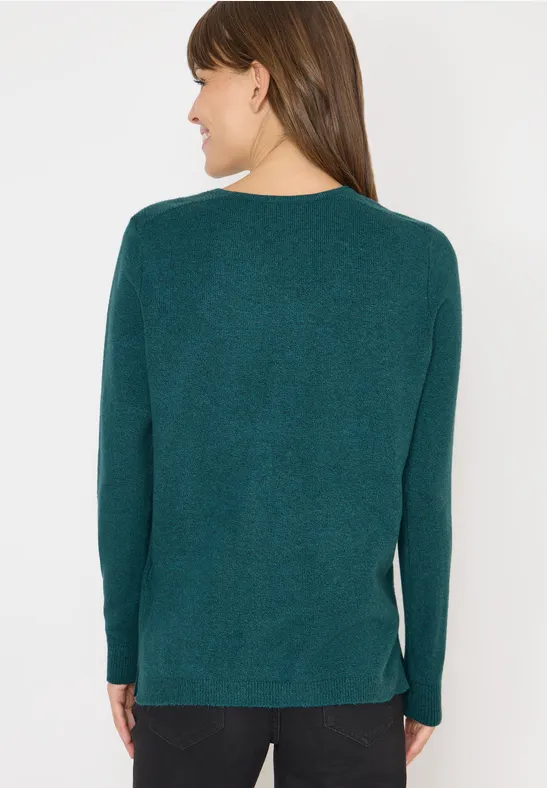Kuscheliger Strickpullover mit V-Ausschnitt