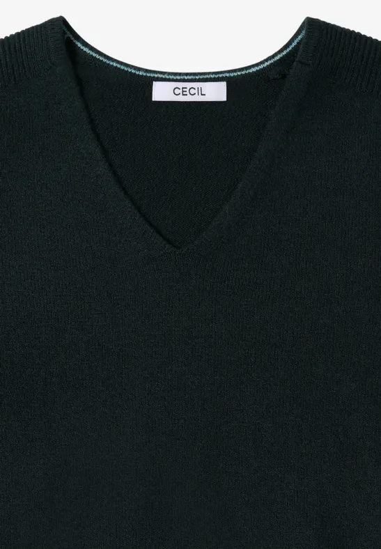Kuscheliger Strickpullover mit V-Ausschnitt