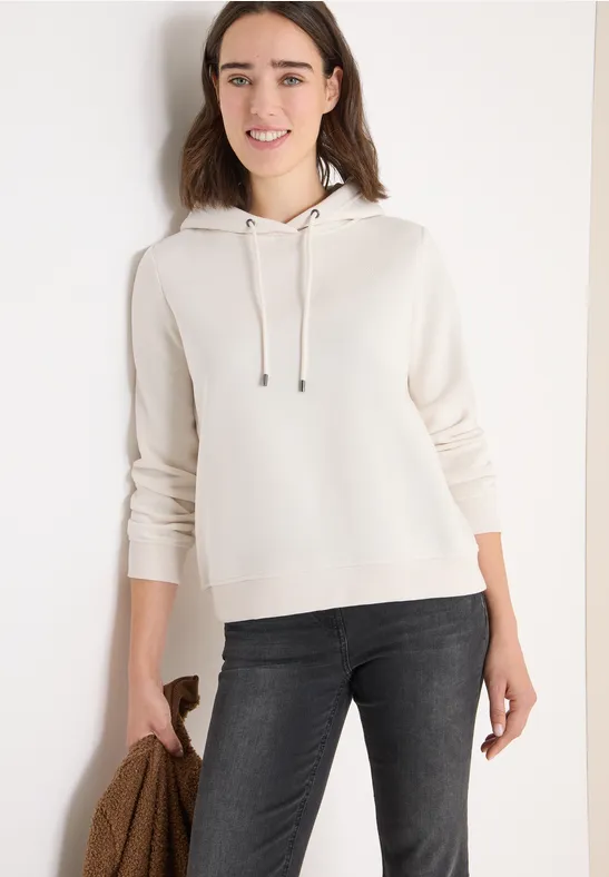 Lässiges Sweatshirt mit Tunnelzug-Kapuze