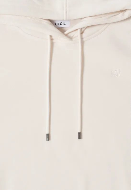 Lässiges Sweatshirt mit Tunnelzug-Kapuze
