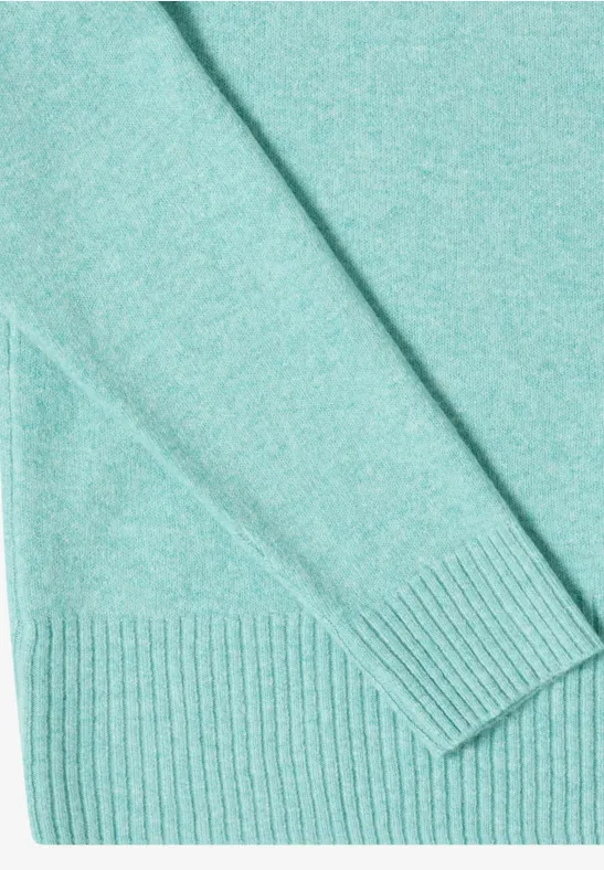 Gemütlicher Stehkragen-Strickpullover