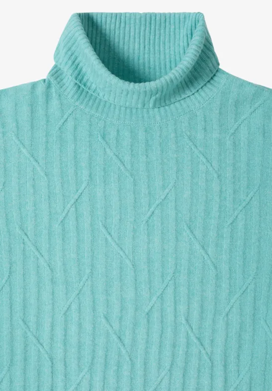 Kuscheliger Struktur-Rollkragenpullover