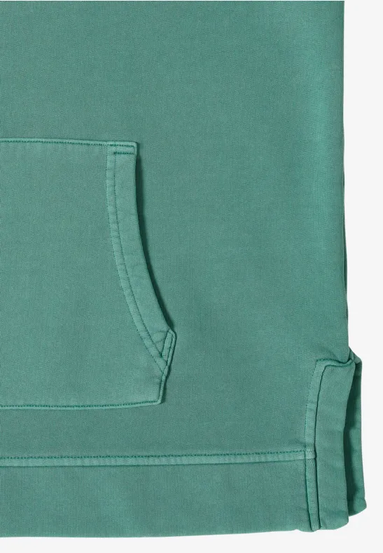 Lässiger Garment-Dye Baumwoll Hoodie