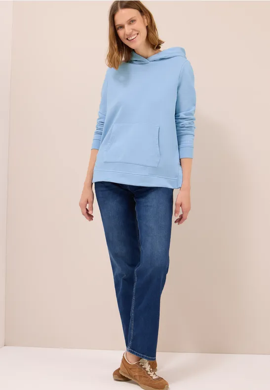 Lässiger Kapuzenpullover aus Baumwolle