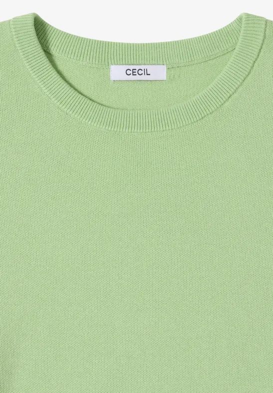 Minimalistisches Strick-Sweatshirt mit Rundhals