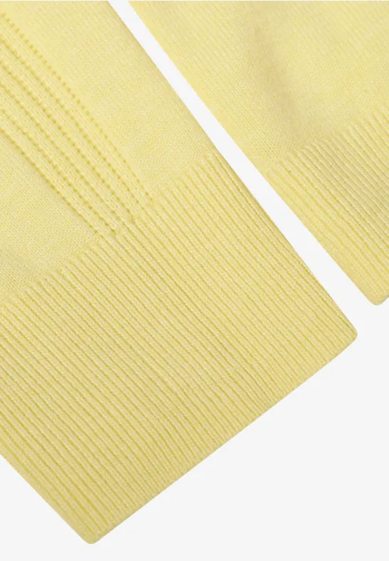 V-Ausschnitt Pullover aus Baumwollmix