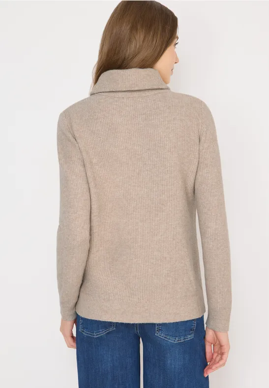 Weicher Struktur-Rollkragenpullover