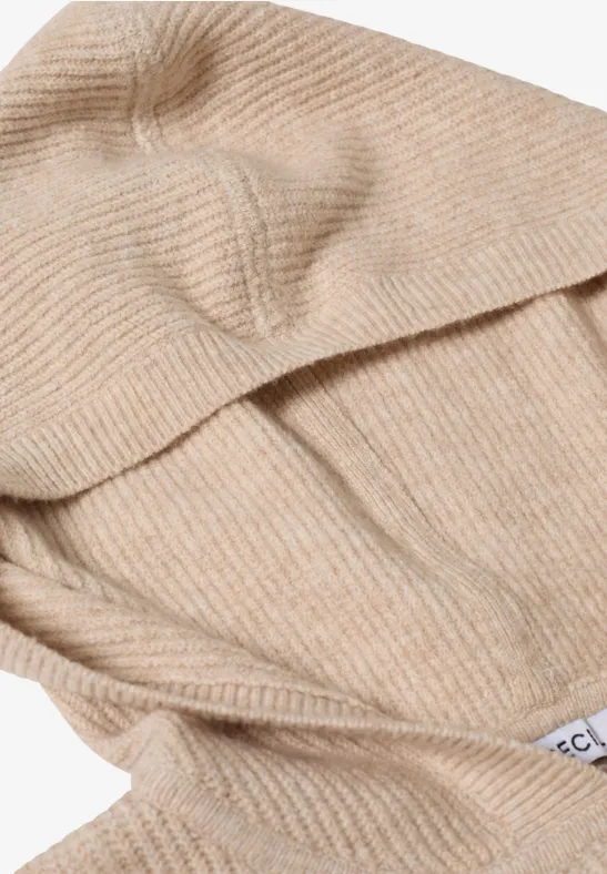 Strukturierter Strick-Hoodie