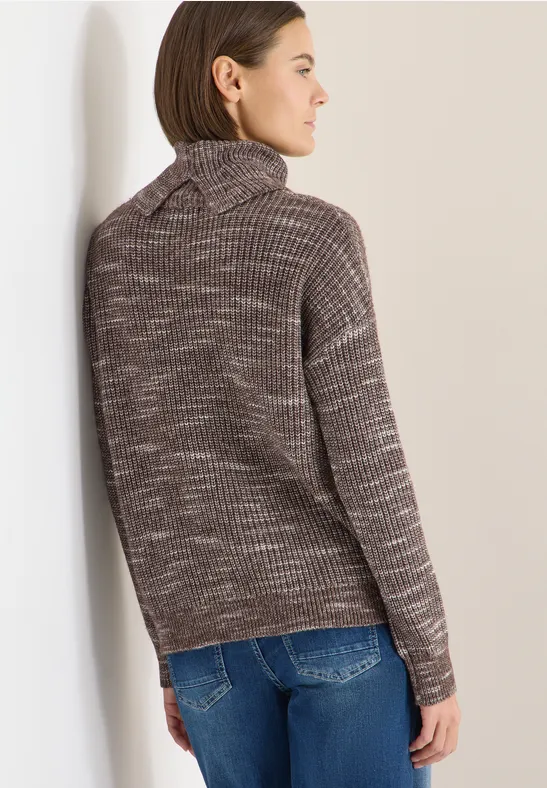 Strickpullover mit Space-Dye-Muster