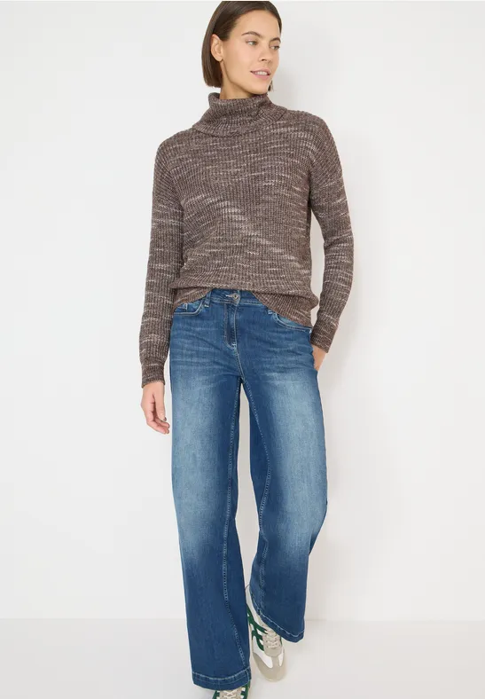 Strickpullover mit Space-Dye-Muster